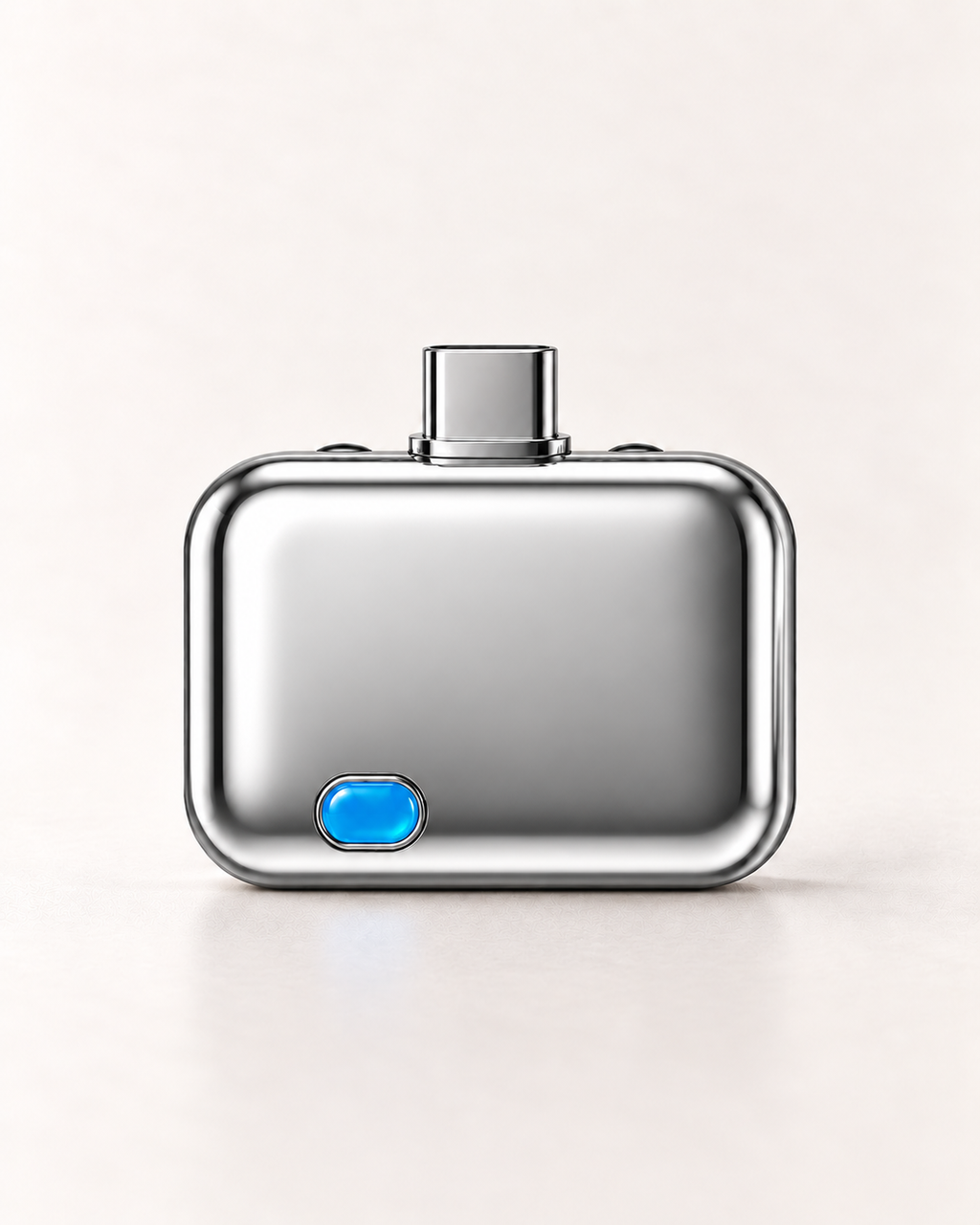 PlugSnap silver USB-C adapter
