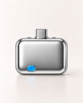 PlugSnap silver USB-C adapter